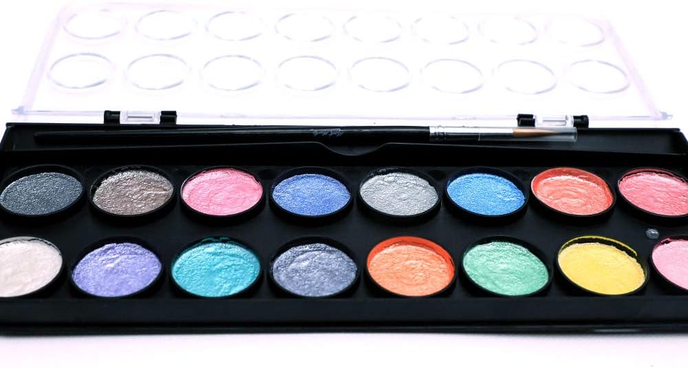 Mont Marte Signature Metallic Watercolor Paint Set 17 Pcs - Image 7