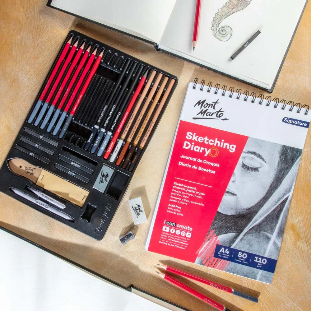 Mont Marte Sketch Drawing Set - 30 pcs - Image 2