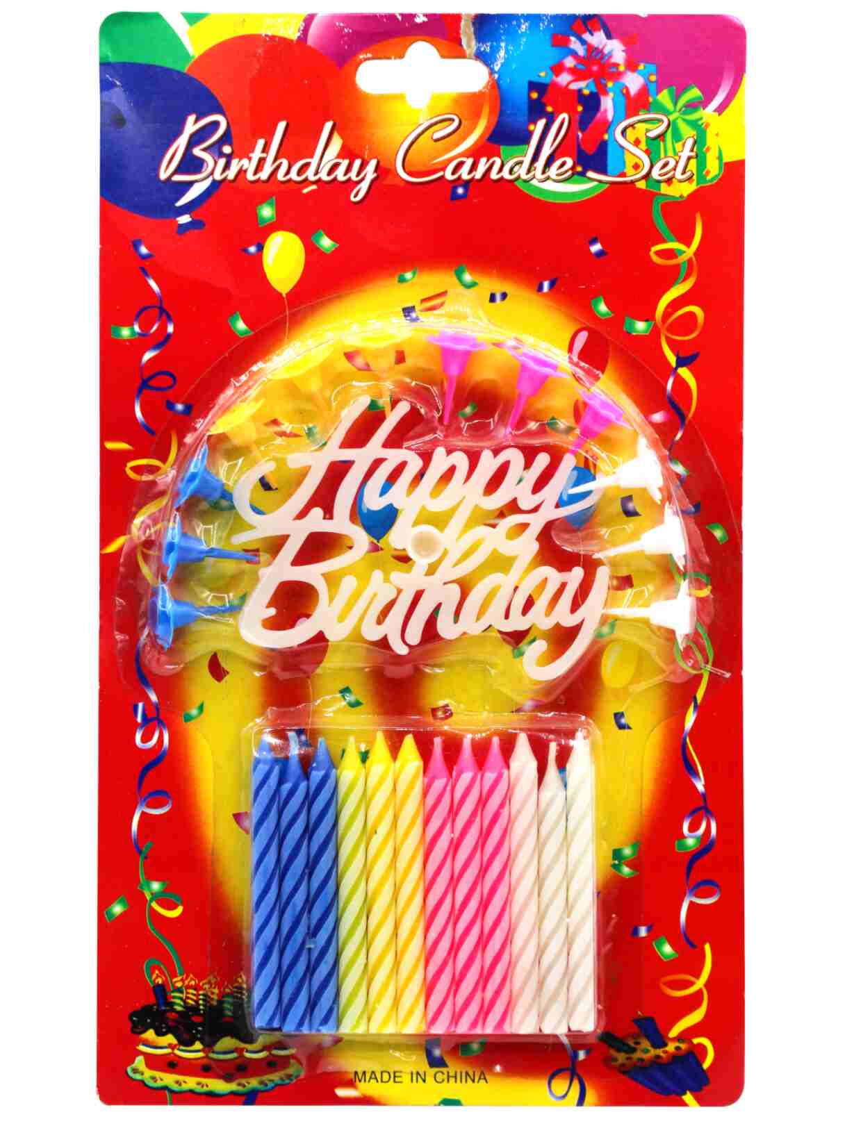 Multicolor Birthday Candle Set - Image 2