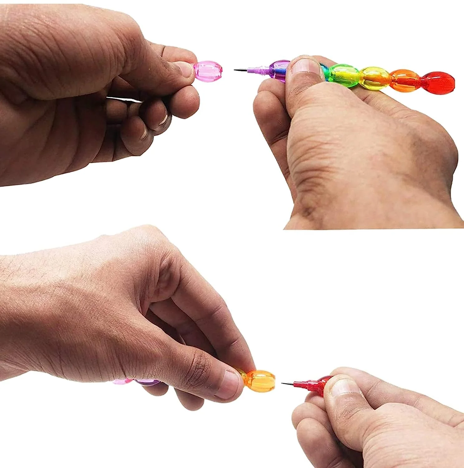 Multicolor Plastic Pencil 4pcs - Image 5