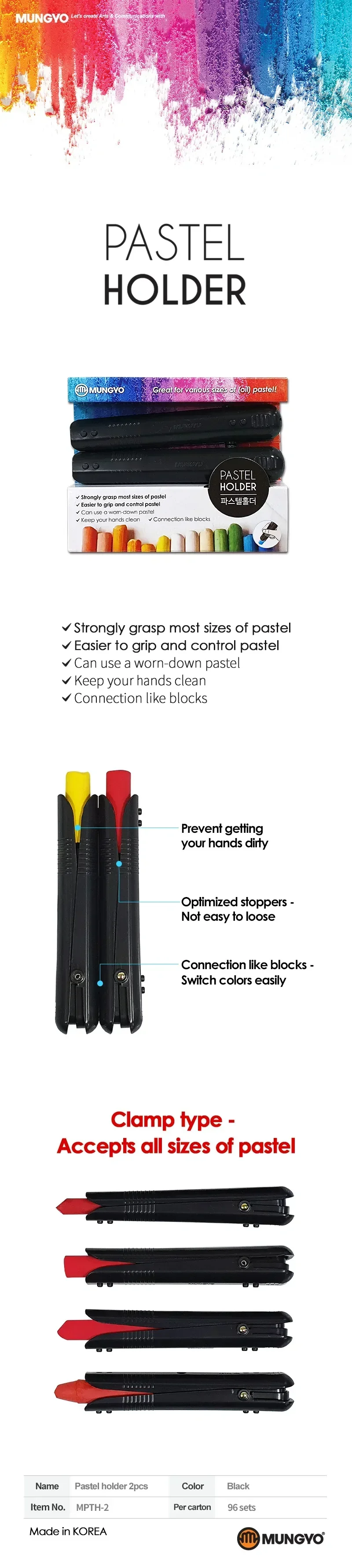 Mungyo Pastel Holder Pack Of 2 - Image 3