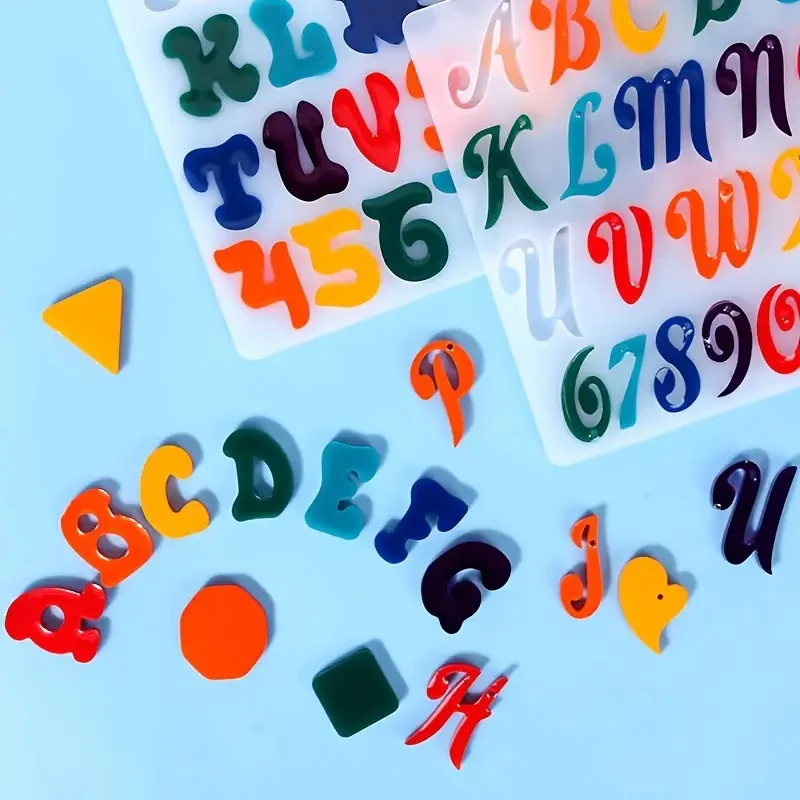 Numbers Molds Letters Silicone Mold 3D Fondant Mold 6''*10'' - Image 2