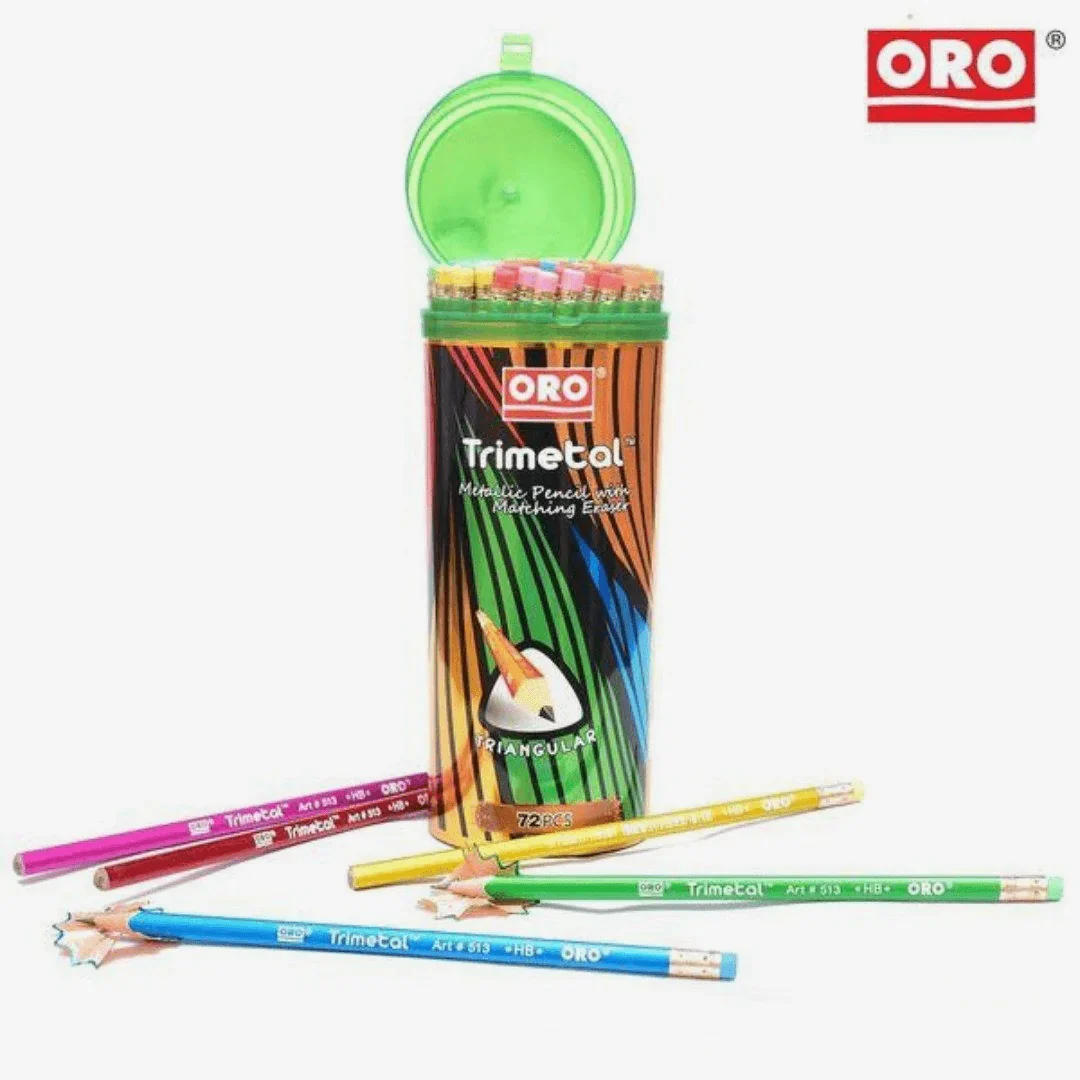 Oro New Edition Trimetal Pencil Jar Pack of 72 - Image 2