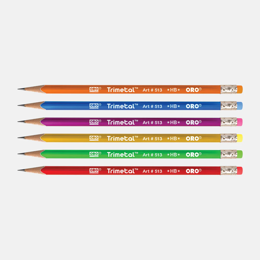 Oro Trimetal Lead Pencils Pack of 12 - Image 2