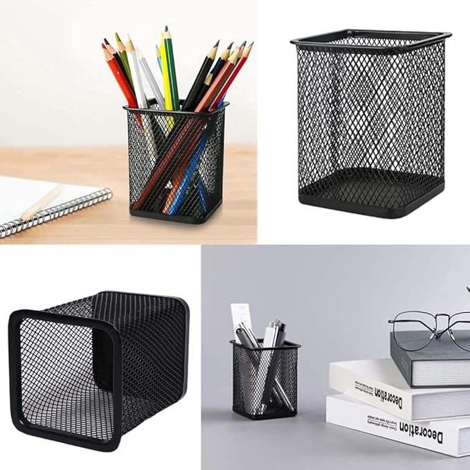 Pen Stand and Stationery Holder Metal Mesh Choras - Image 3