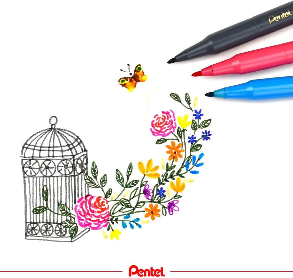 Pentel Arts Color Pen Marker Set - Image 6