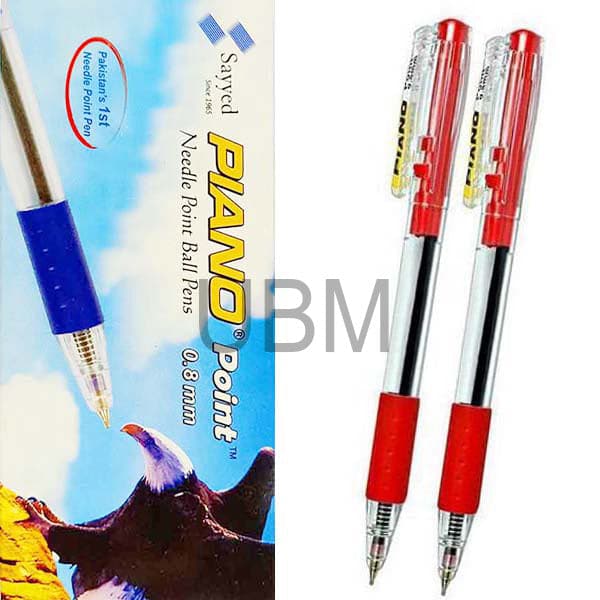Piano Point Ballpoint Pen 0.8mm Pack of 10 - Image 3