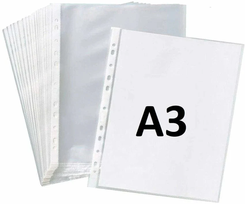 Plastic Transparent File A3 50pcs