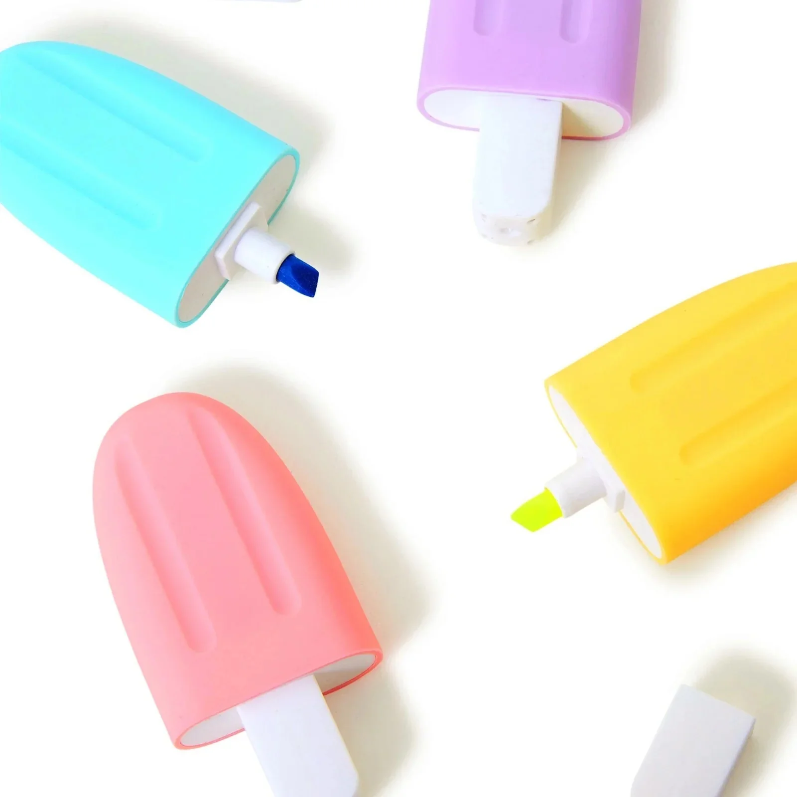 Popsicle Ice Cream Highlighter -Marker Pens Pack of 6 - Image 6