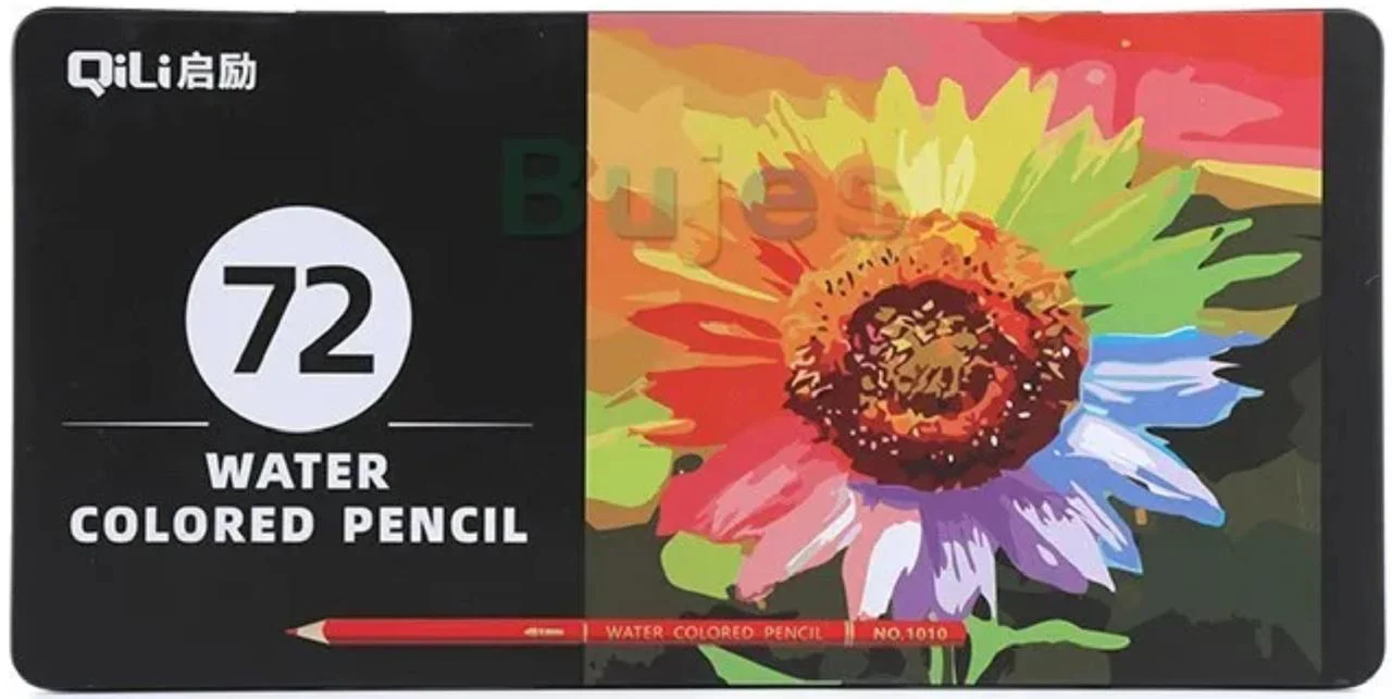 QILI Water Colored Pencils With Metal Box Set - Image 3