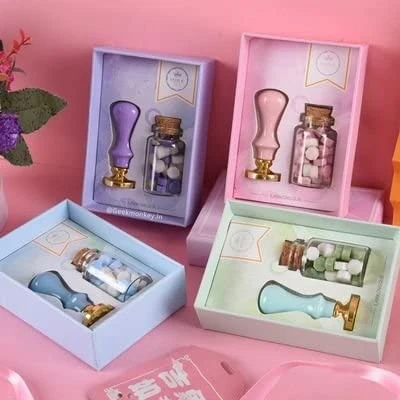 Retro Wax Stamp Kit, Wax Adhesives Adhesive Waxing Sealed Stamp Set - Image 2