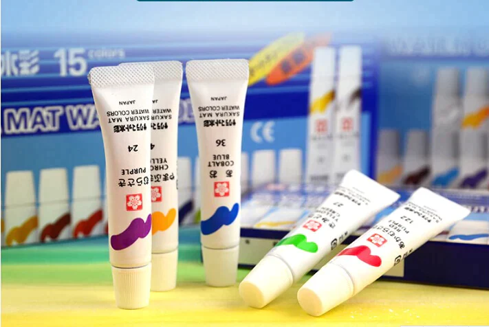 Sakura Mat Watercolor Pack of 12-24 5ml Tube - Image 6