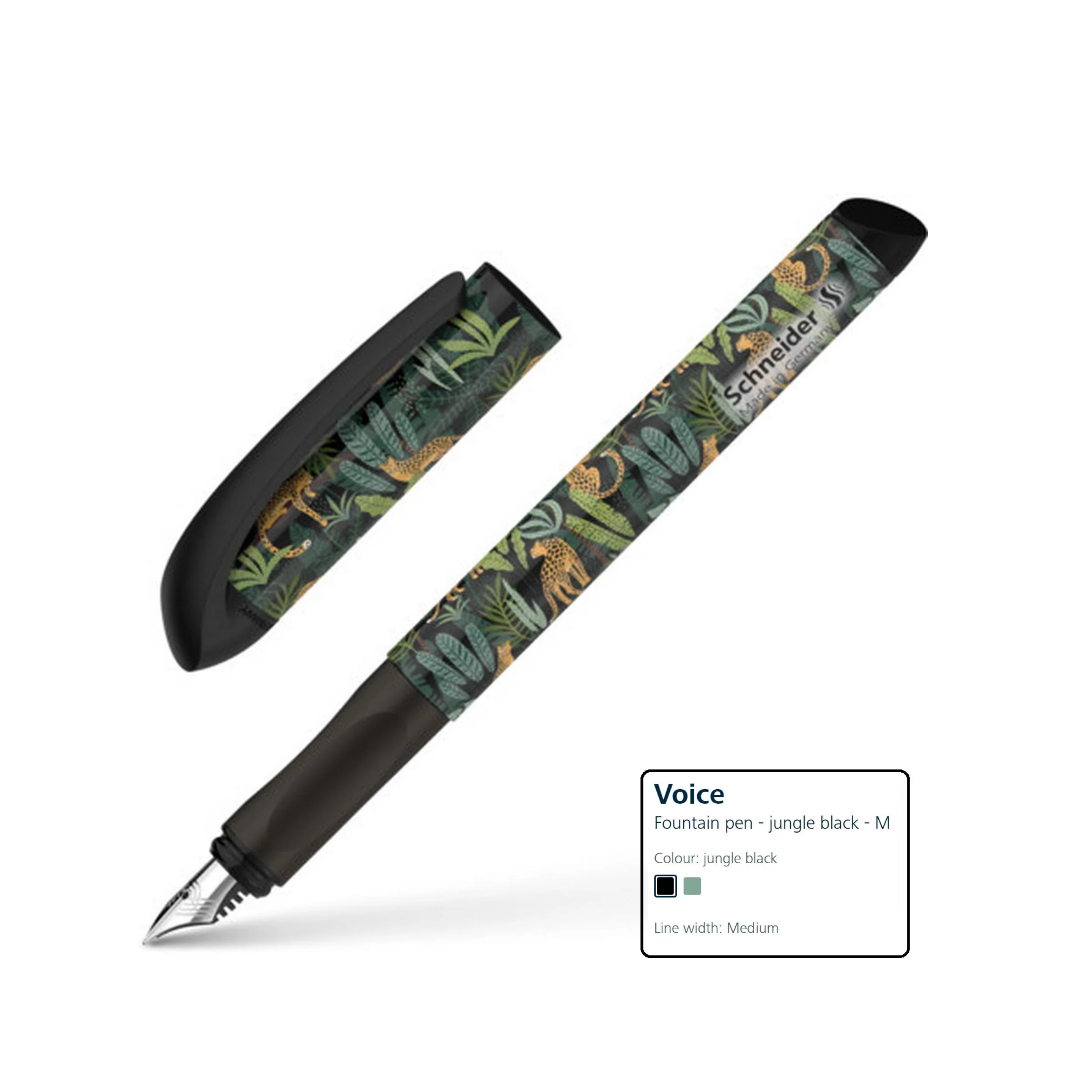 Schneider Fuller Voice Jungle Fountain Pen 1pc - Image 3