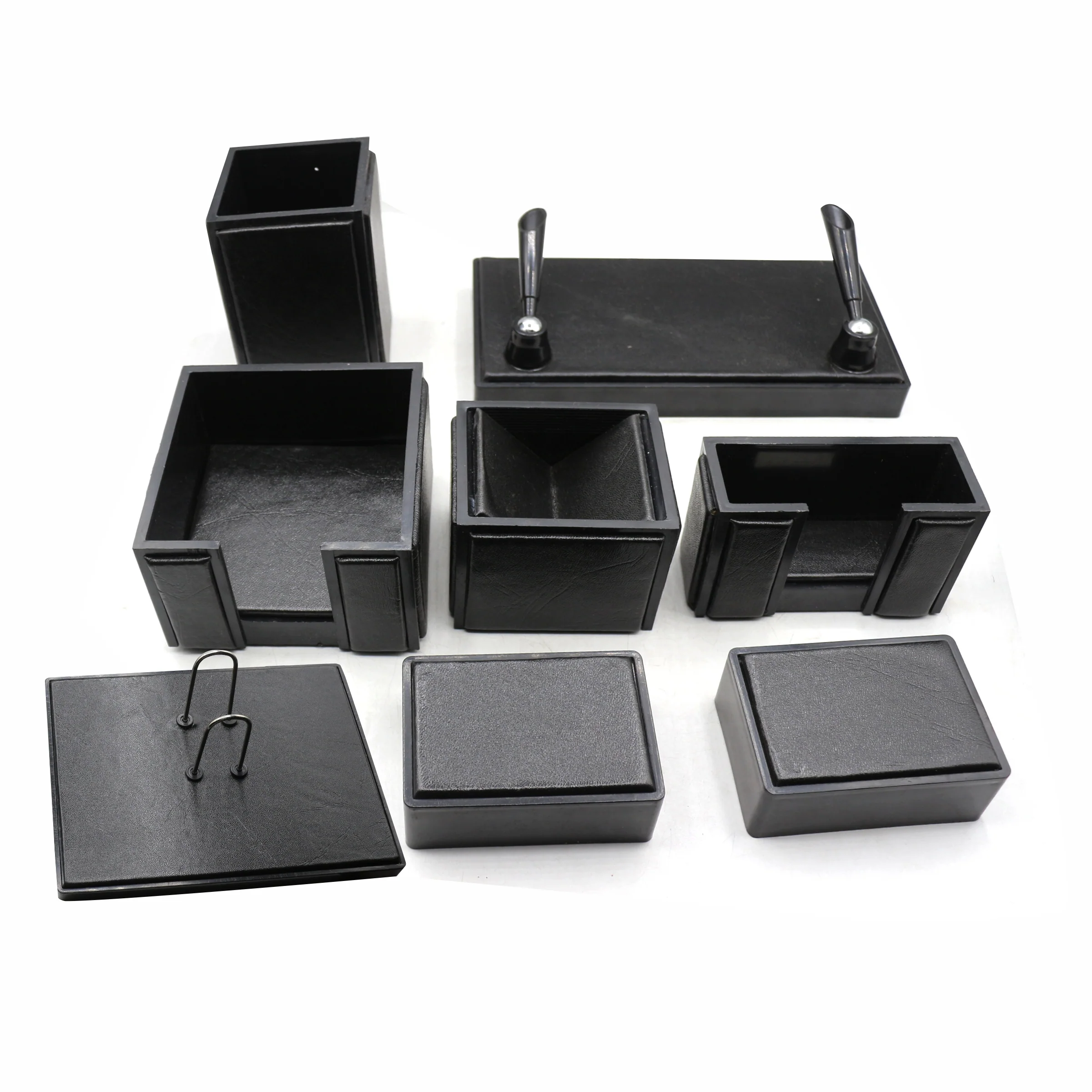 Senator Rexine Leather Desk Organizer 8pcs Set #20 - Image 9
