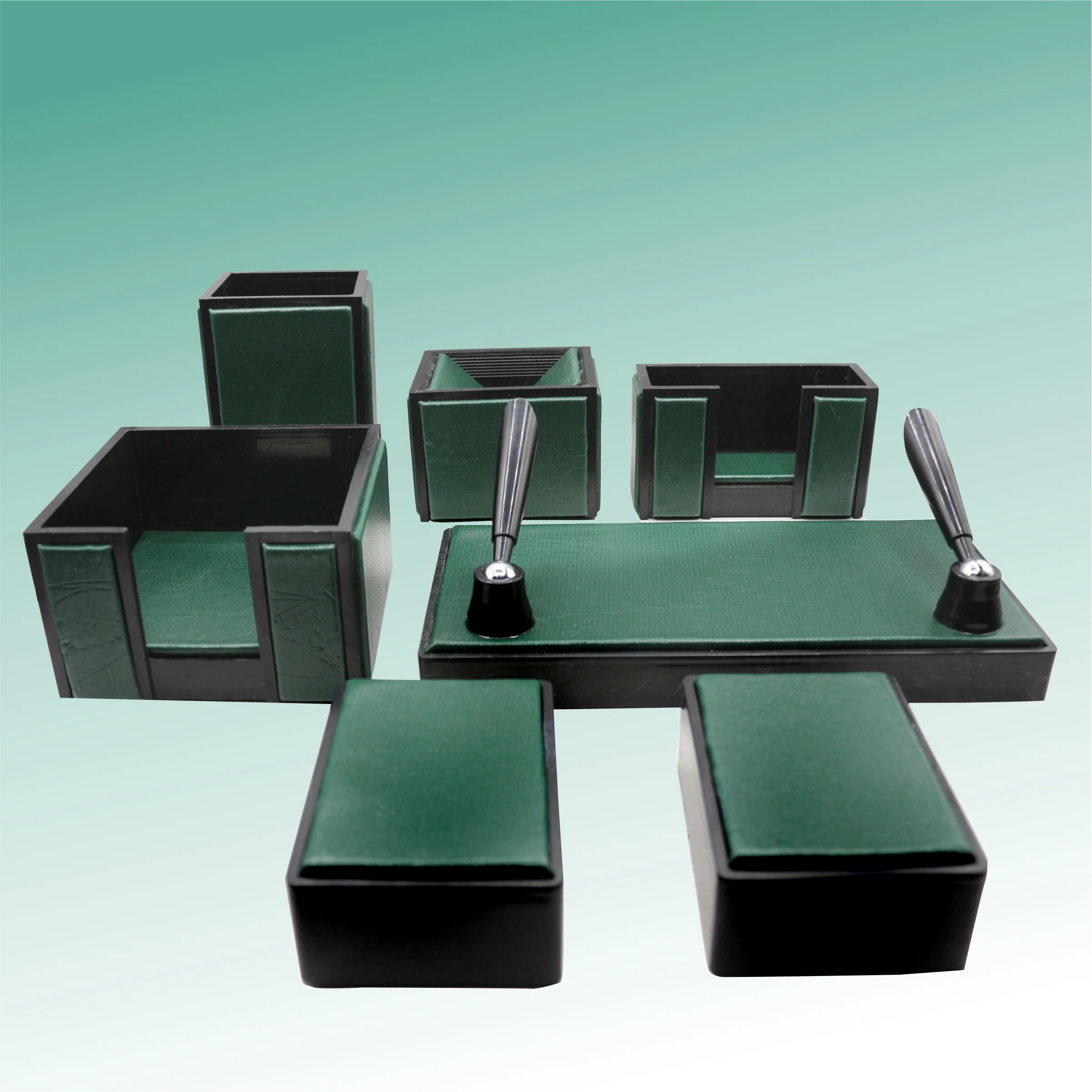 Senator Rexine Leather Desk Organizer 8pcs Set #20 - Image 9