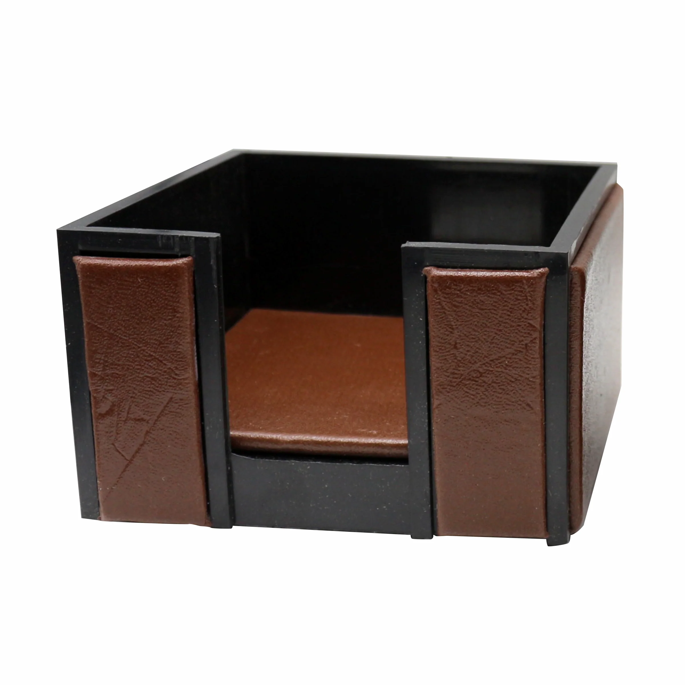 Senator Rexine Leather Office Desk Organizer 7pcs Set With Watch #20(Brown) - Image 6