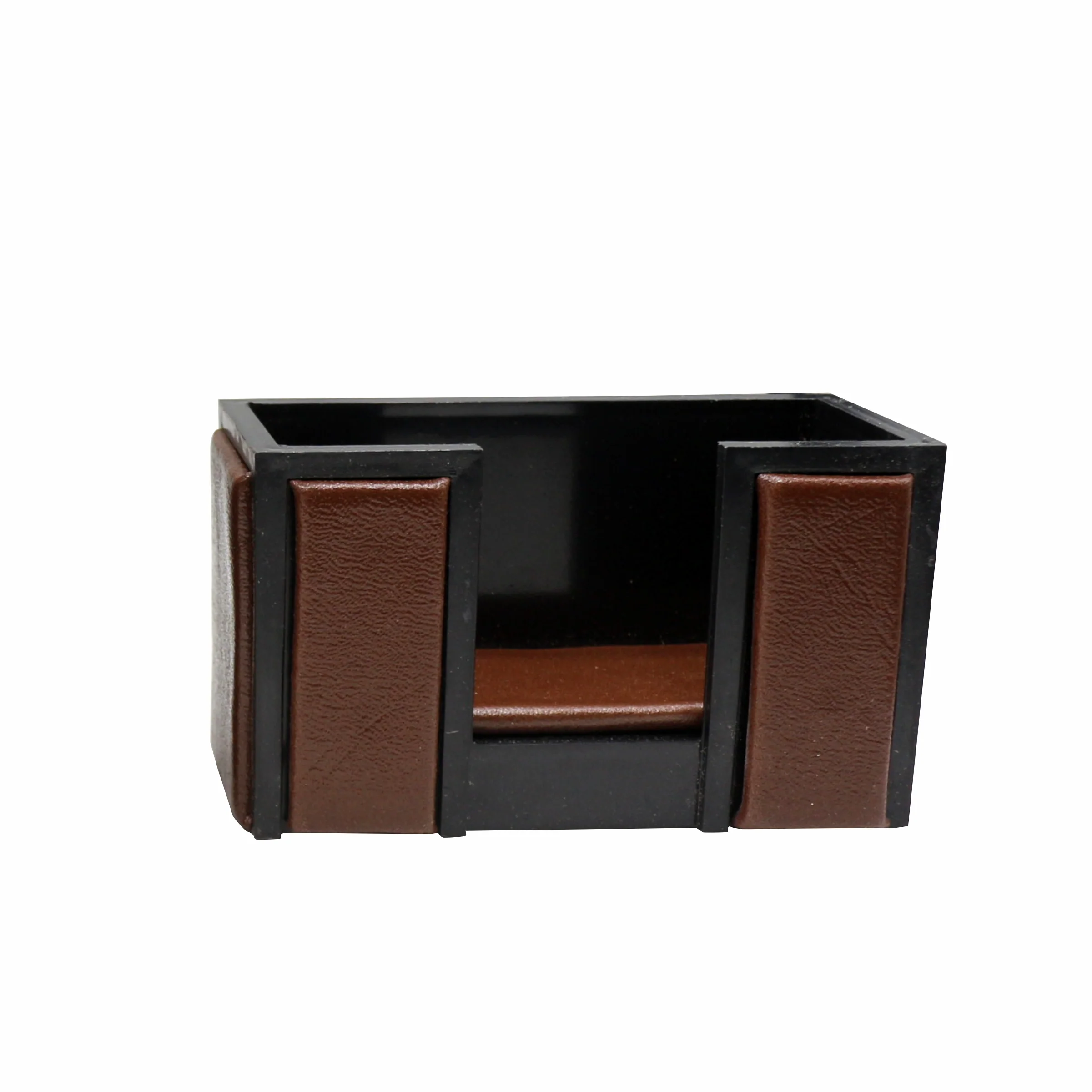 Senator Rexine Leather Office Desk Organizer 7pcs Set With Watch #20(Brown) - Image 8