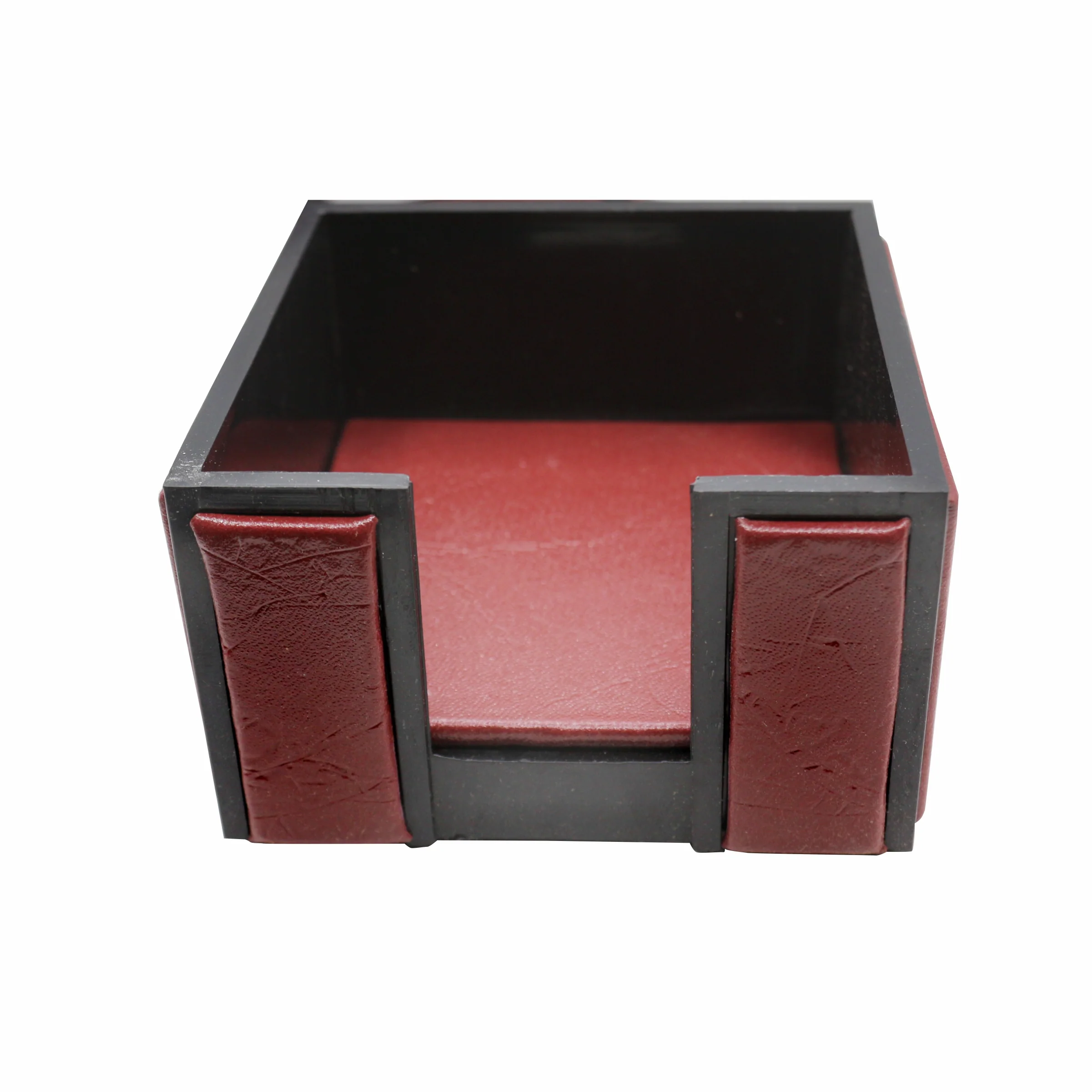 Senator Rexine Leather Office Desk Organizer 7pcs Set With Watch #20(Red) - Image 6