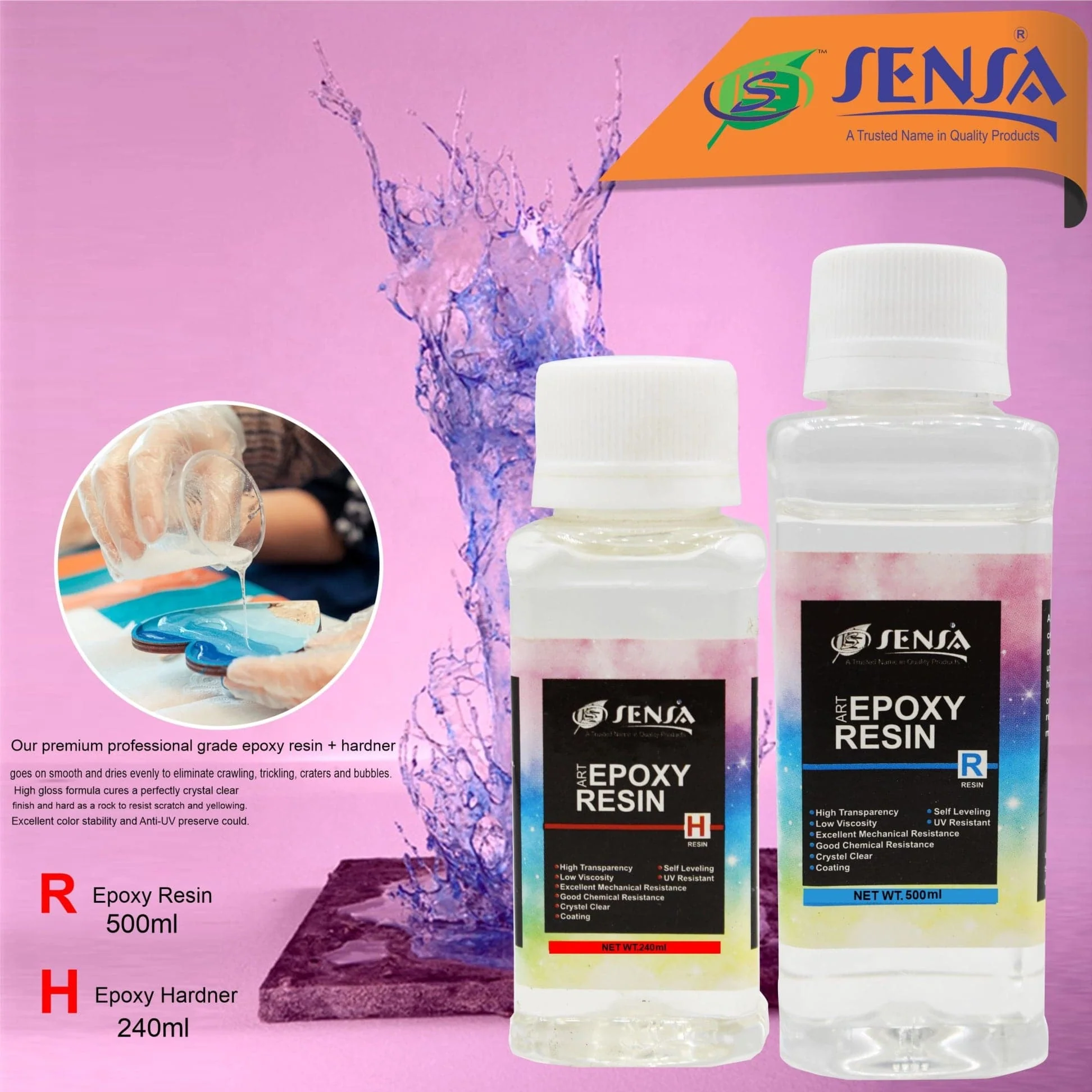 Sensa Epoxy Resin and Hardener - Image 3