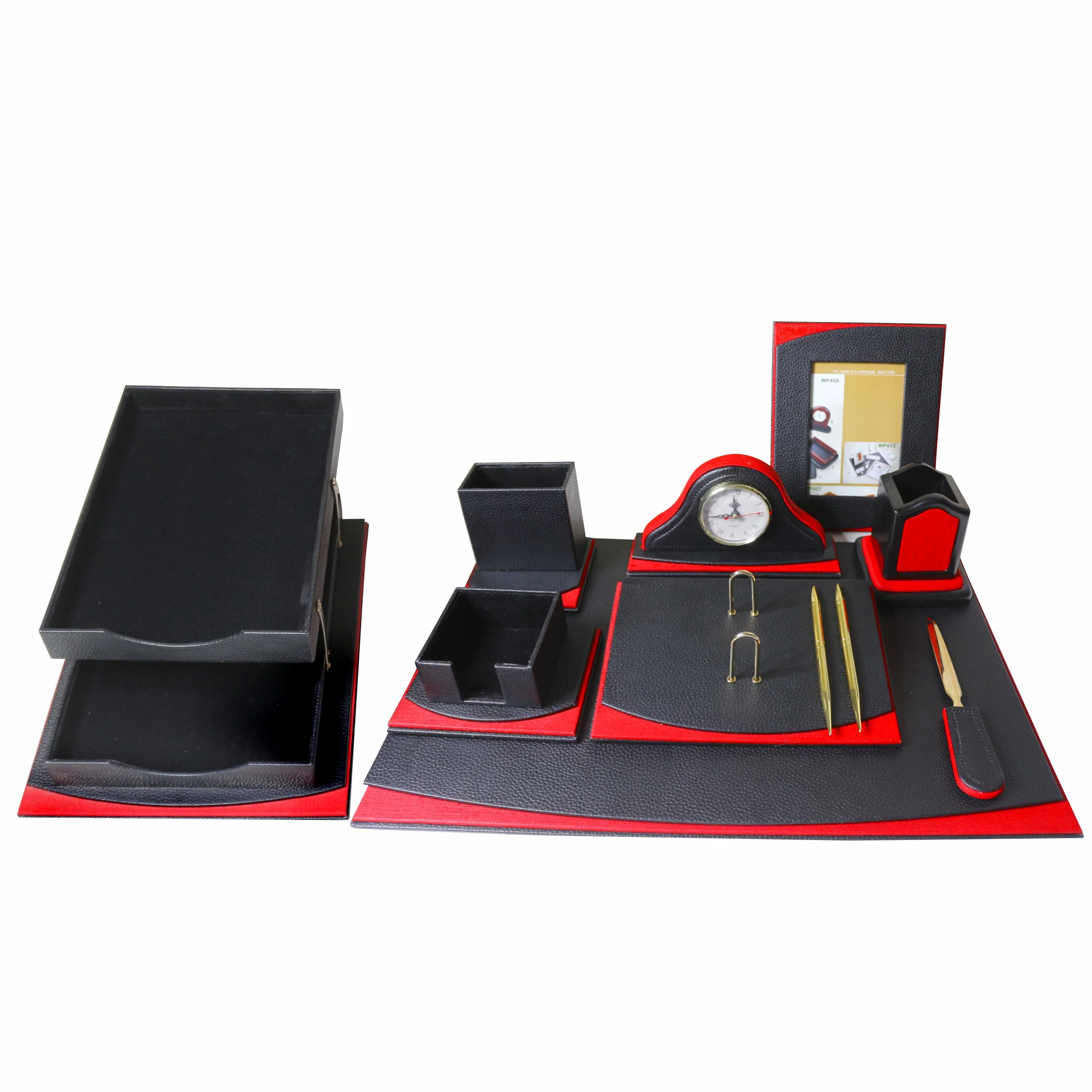 Sensa Luxury Executive Wooden Table Organizer 10pcs Set - Image 10