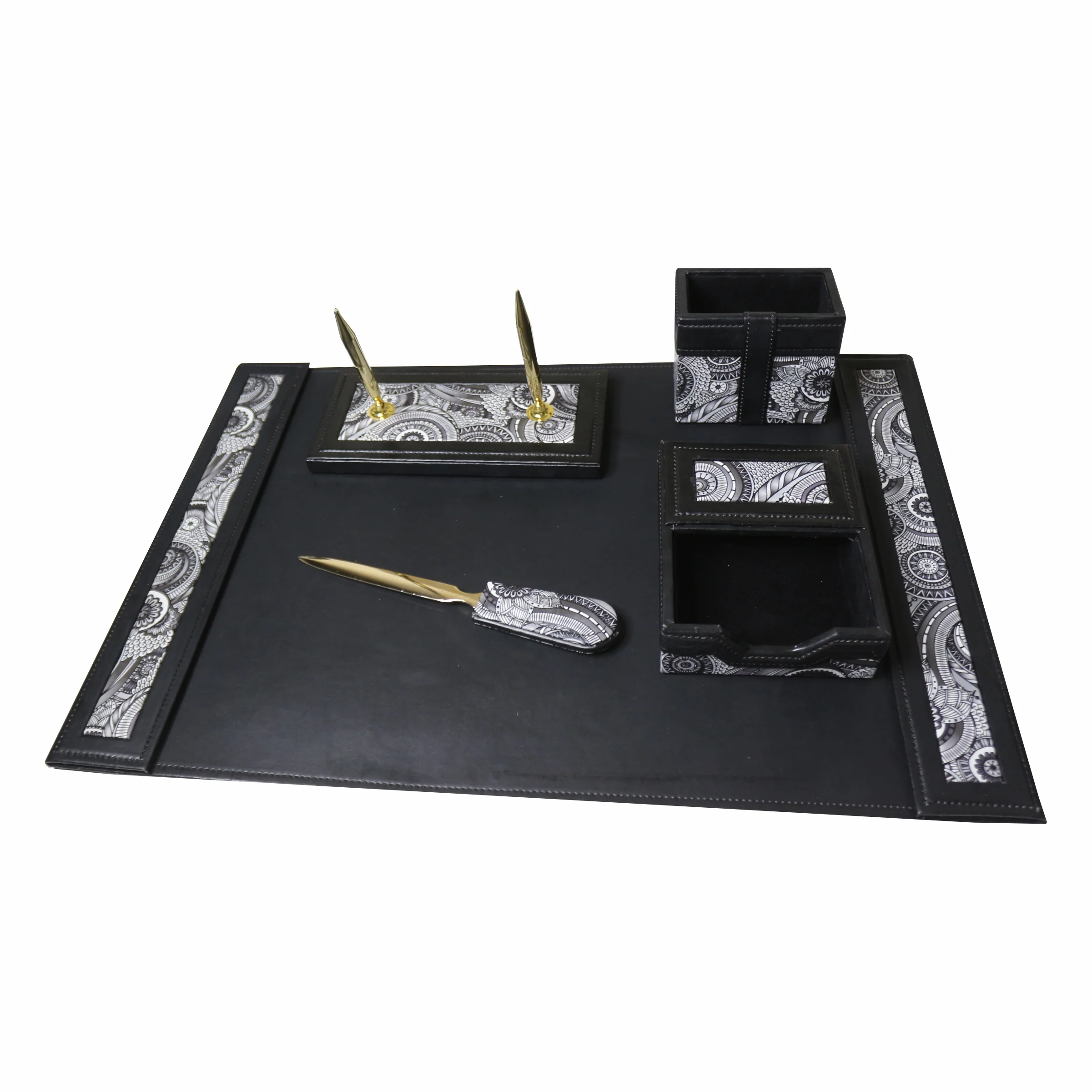 Sensa Luxury Executive Wooden Table Organizer 11pcs Set #245 - Image 3