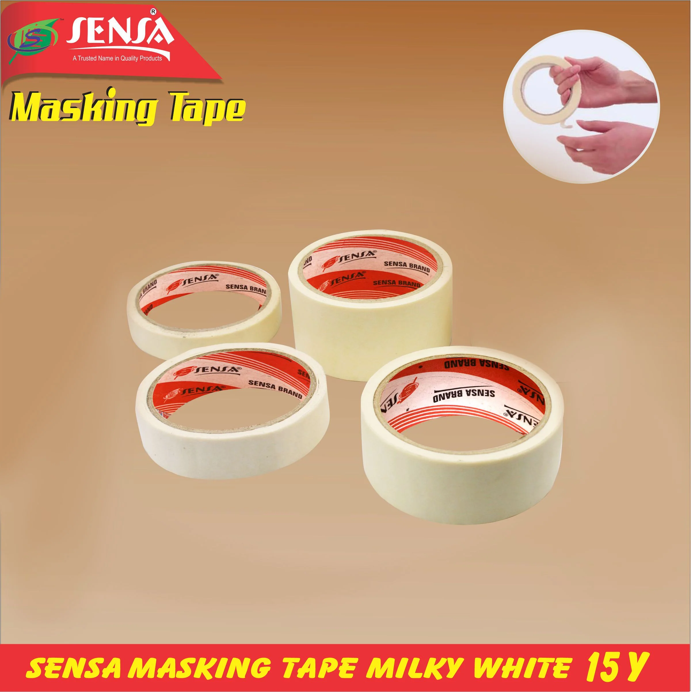 Sensa Masking Tape Milky White 15Y 1pc - Image 2