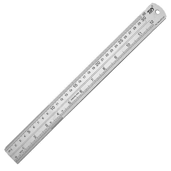 Sensa Silver Steel Ruler 12" - Image 2