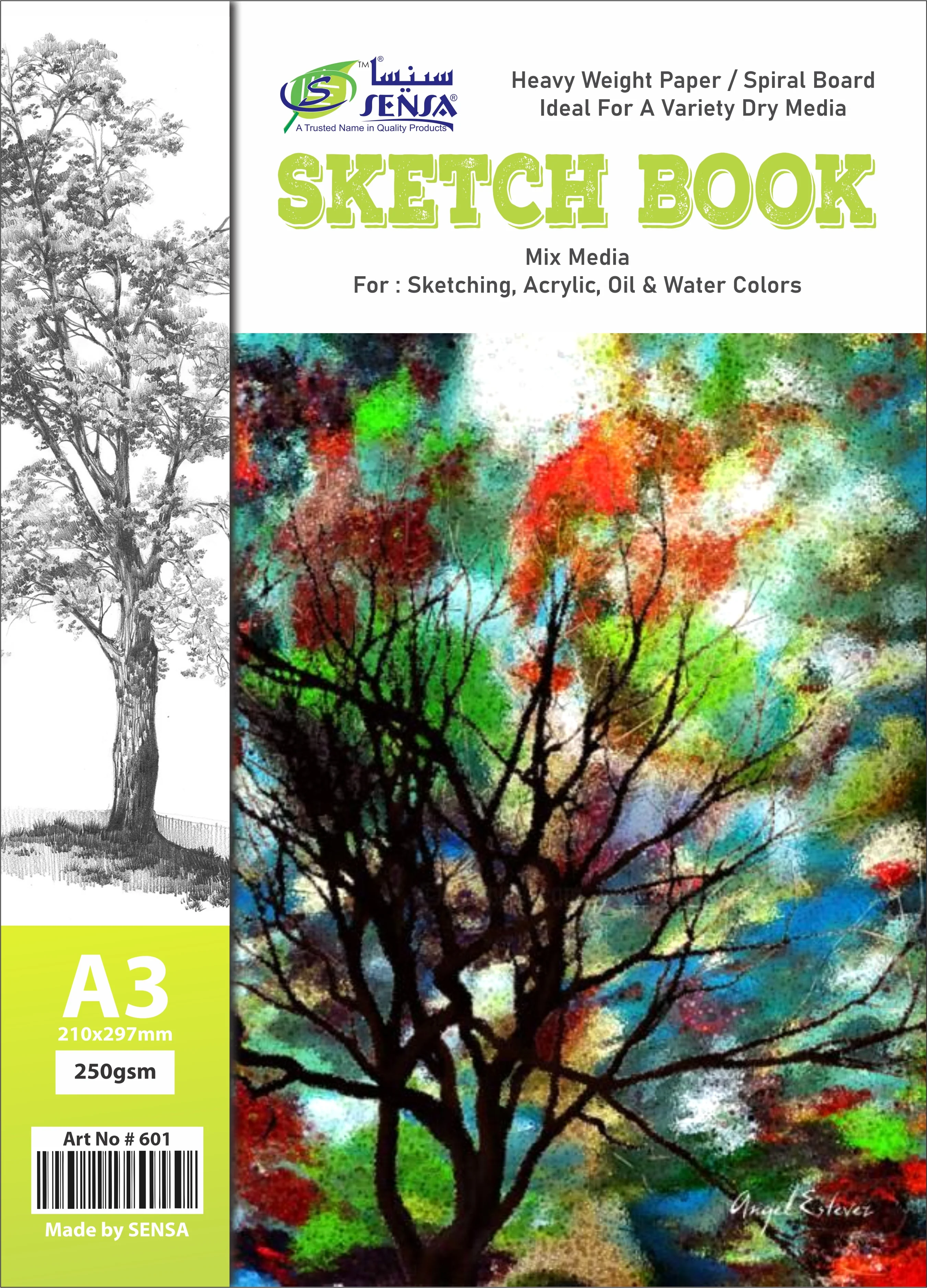 Sensa Sketchbook A3 20 Sheets No.601