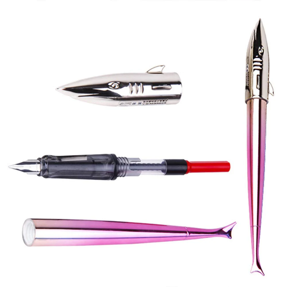 Shark Fountain Pen 1pc #3582 Multicolour - Image 5