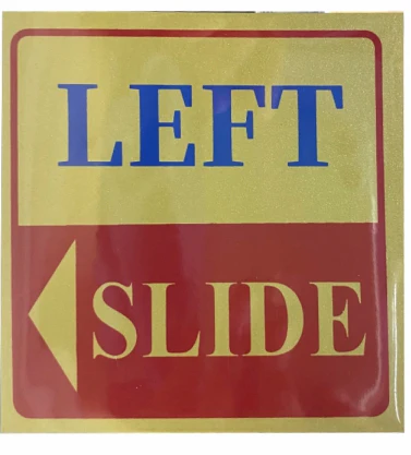 Sign Sticker 3x3 Golden - Image 4