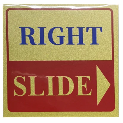Sign Sticker 3x3 Golden - Image 9