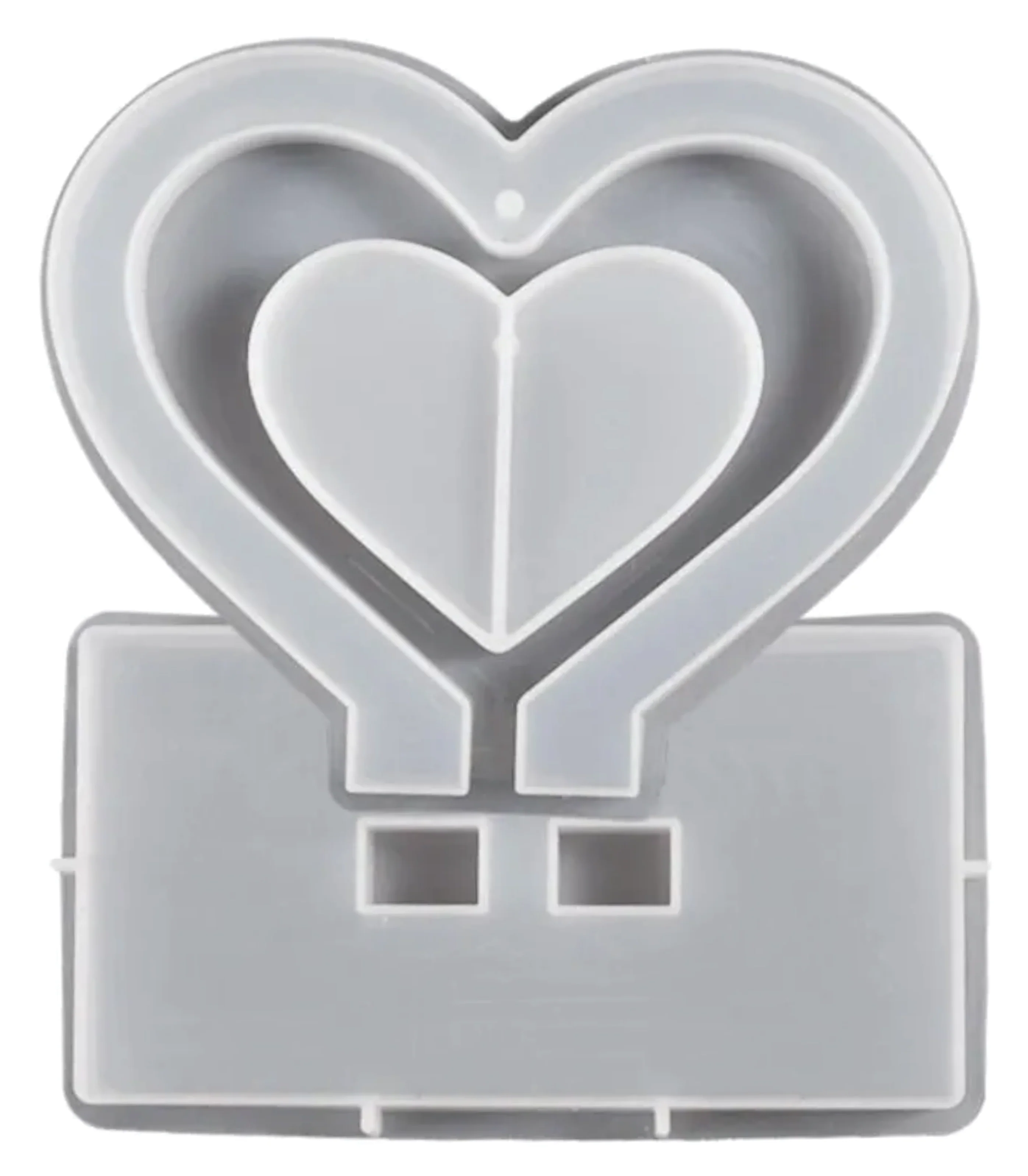 Silicone Mold Love Photo Frame - White