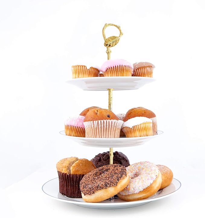 Silicone Mold Metal Gold Story Holder & DIY Three Layer Fruit Tray Tea Tray - Image 4