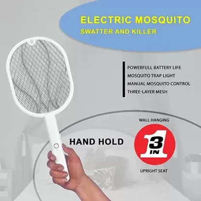 SOGO Rechargeable Mosquito Killer Bat Electric Insect Killer Indoor, Outdoor - Image 3