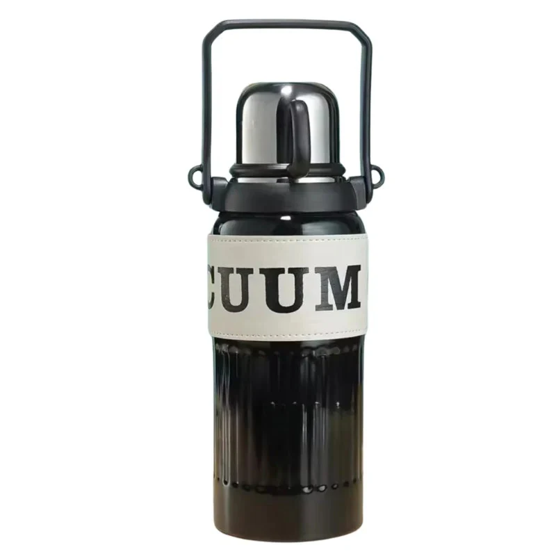 Stainless Steel Portable Handheld Water Bottle 1000ml - Image 2