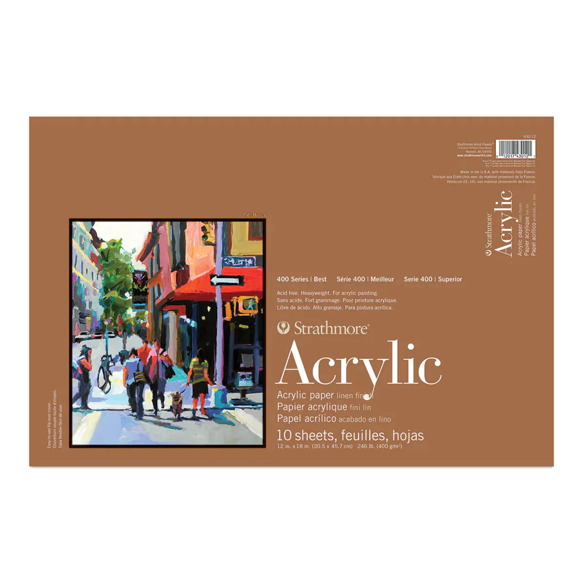 Strathmore Series 400 Acrylic Pad Natural White 400 gsm - Image 3