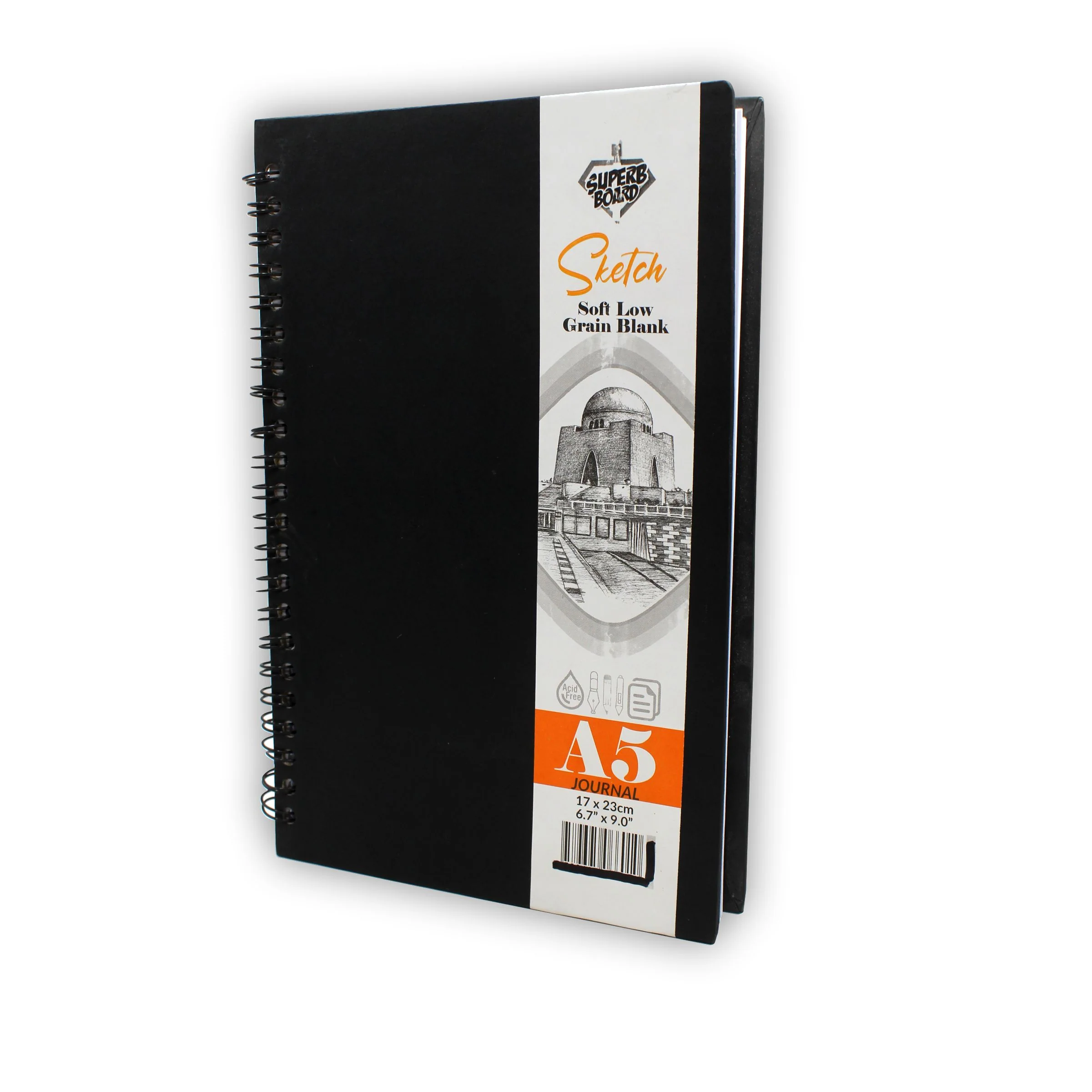 Superb Board Journal Hard Binding Spiral Sketchbook A5 - Image 2