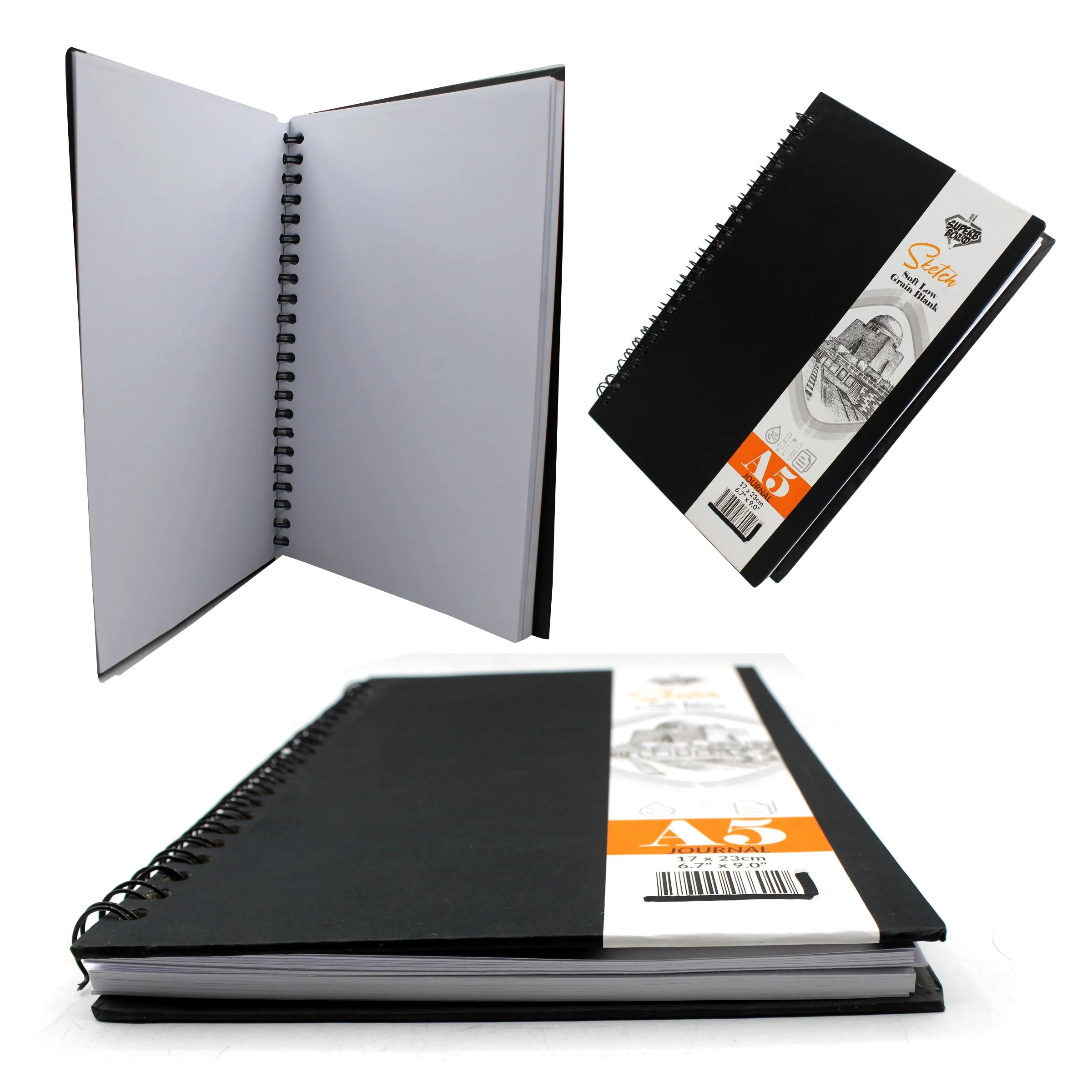 Superb Board Journal Hard Binding Spiral Sketchbook A5 - Image 5