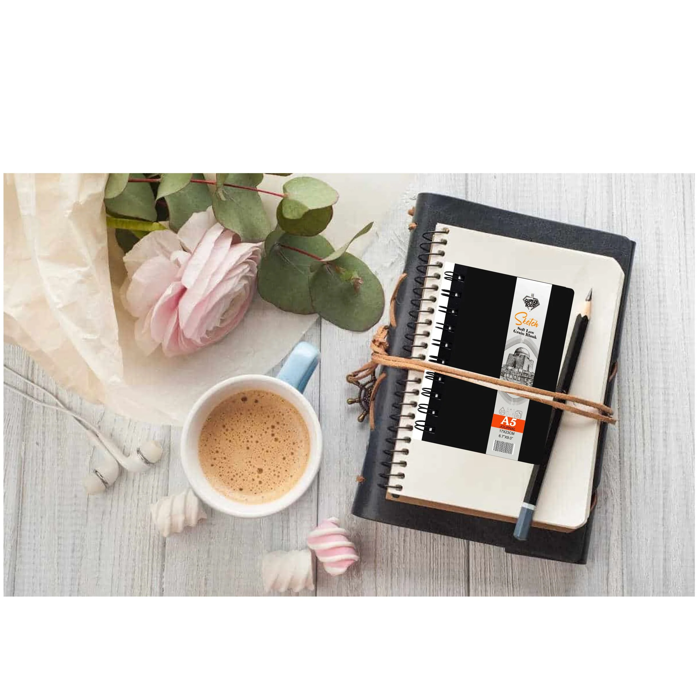 Superb Board Journal Hard Binding Spiral Sketchbook A5 - Image 6