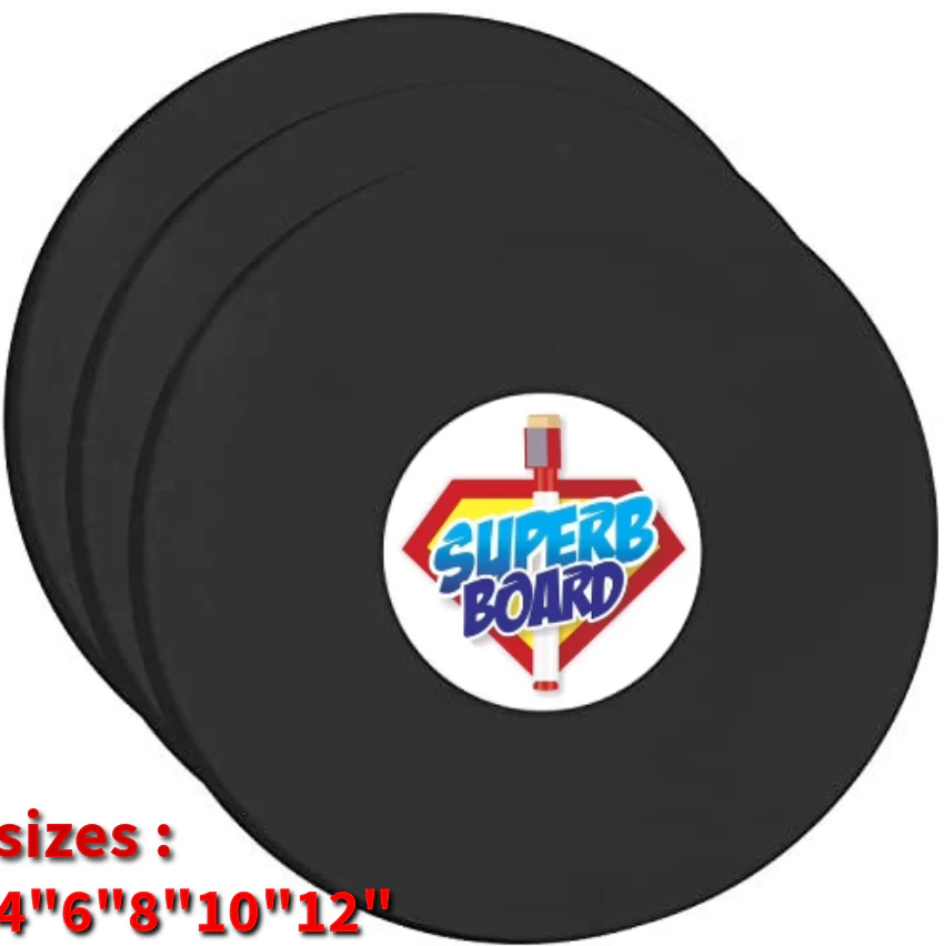 Superb Board Round Black Canvas Board