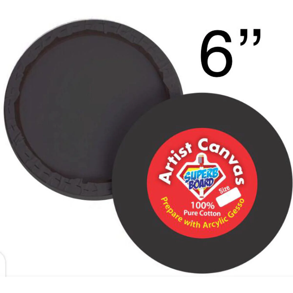 Superb Board Round Black Canvas Board - Image 2