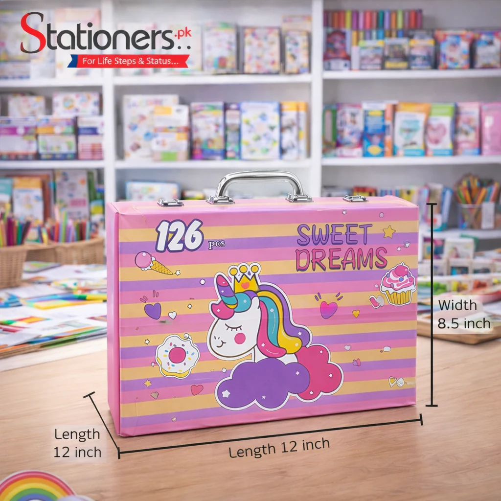 Sweet Dreams Unicorn 126pcs Art Set – Kids Coloring & Drawing Kit - Image 4