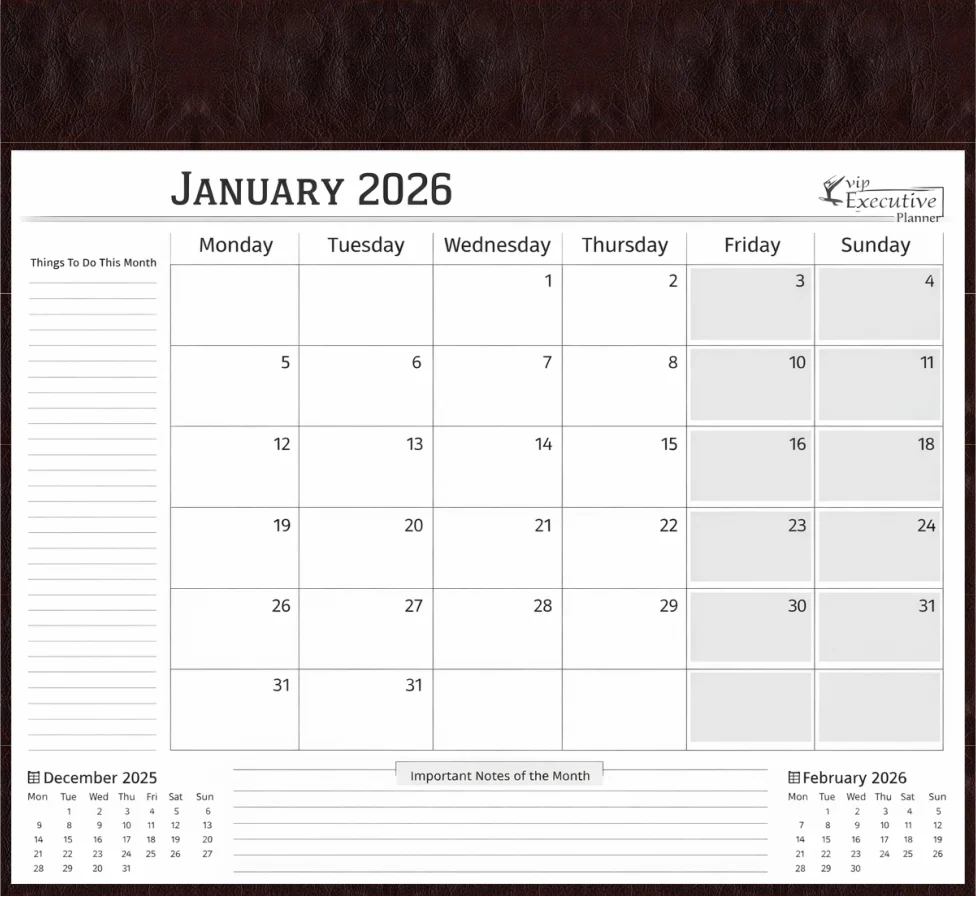 Table Planner Rexin Base
