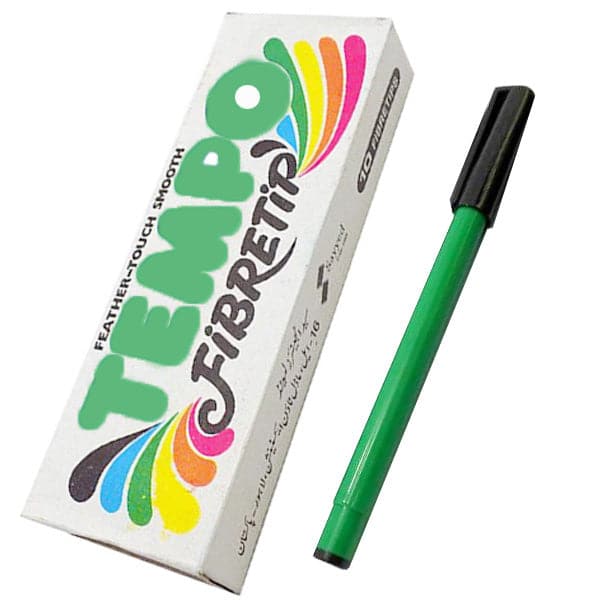 Tempo Fiber Tip Marker Pack of 10 - Image 3