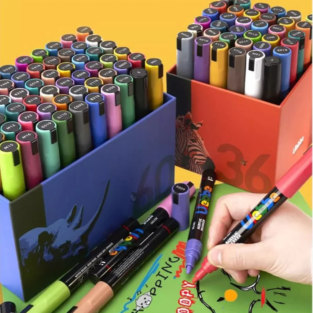 Ulebbe Permanent Acrylic Paint Markers - Image 2