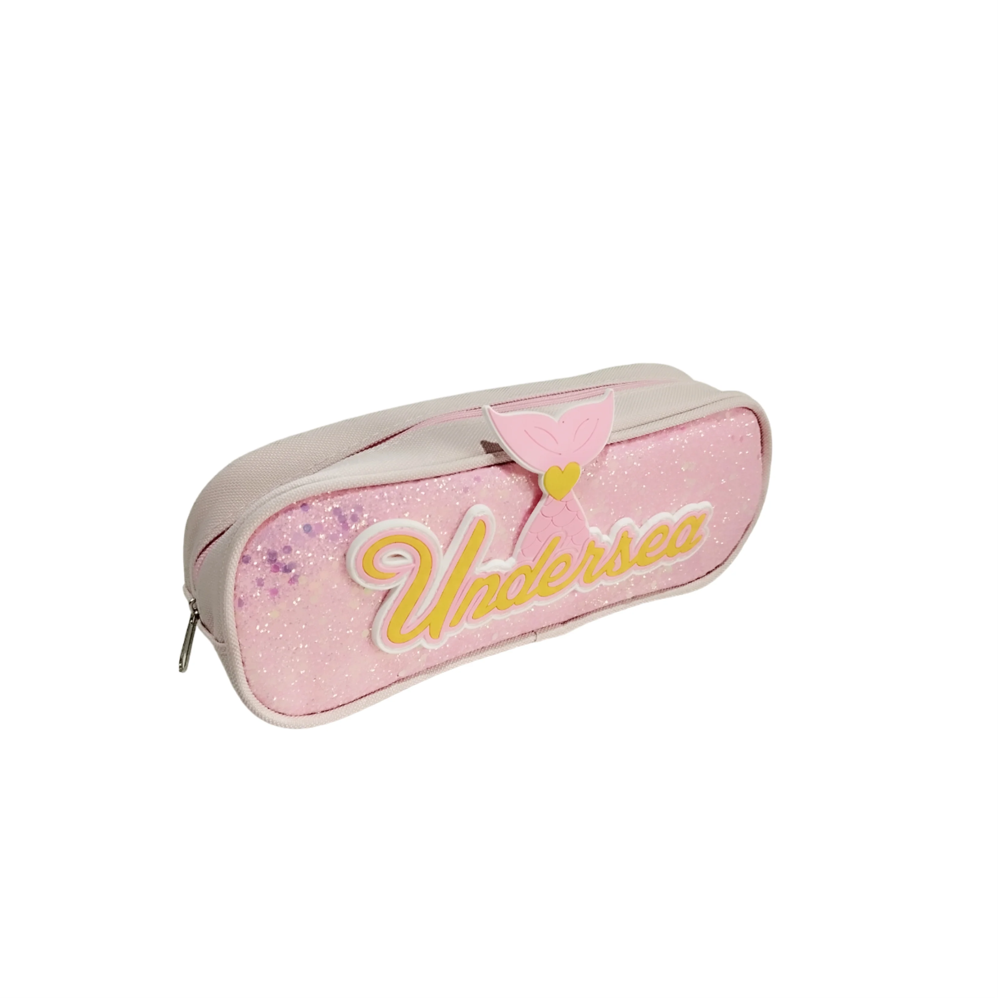 Undersea Mermaid Glitter Geometry Pouch for Girls - Image 3
