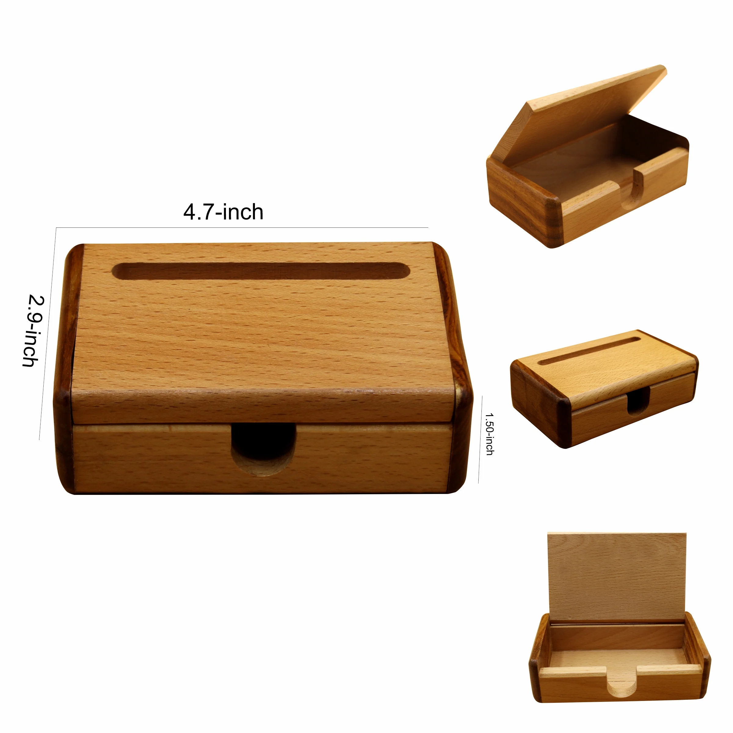 Visiting Card Holder Wooden - Image 4