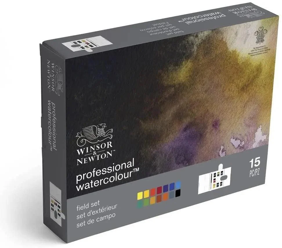 Winsor & Newton Professional Water Color Compact Set, 14 Half Pans - Image 2