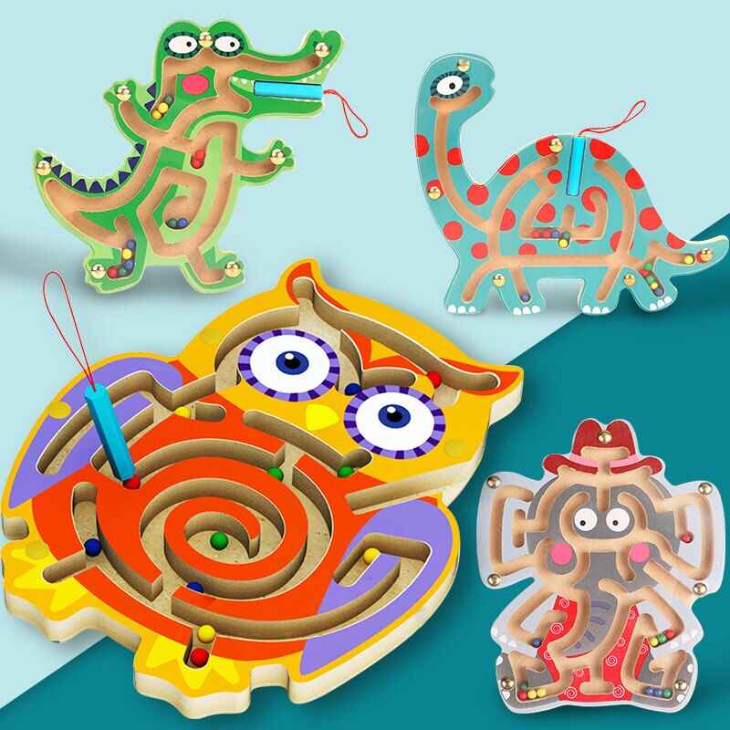 Wooden Animal Maze Game Educational Kids Toy - Image 2