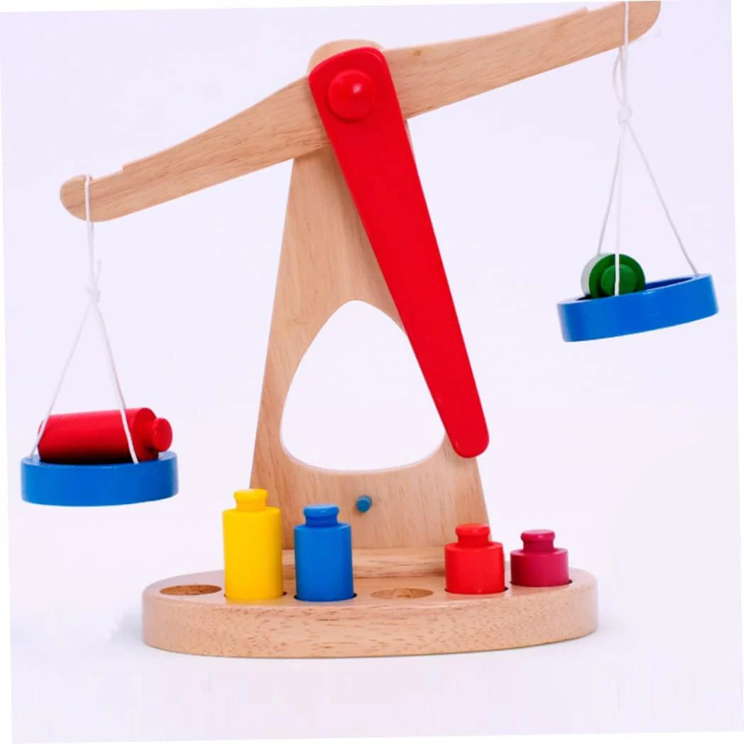 Wooden Balance Weighing Scale Toy for Kids - Image 3